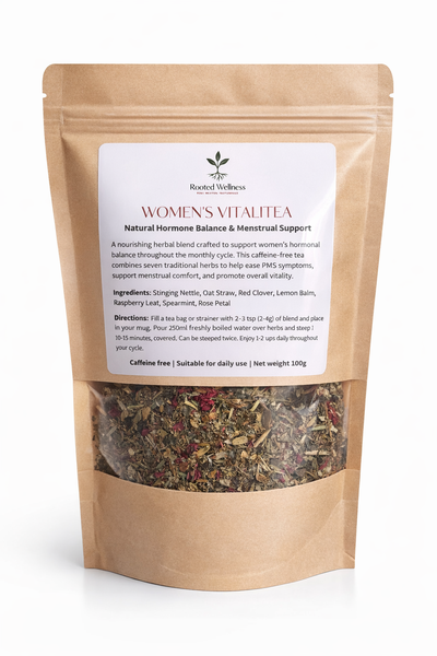 Women's VitaliTEA: Raspberry Leaf, Nettle, Red Clover, Spearmint, Oat Straw