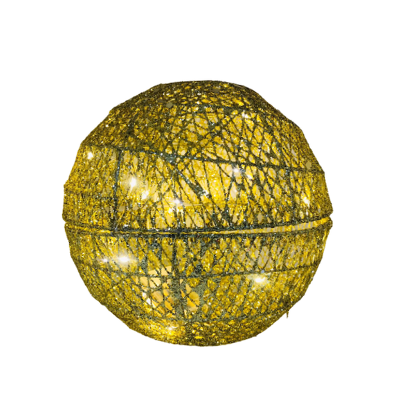 Gold Christmas Light Ball