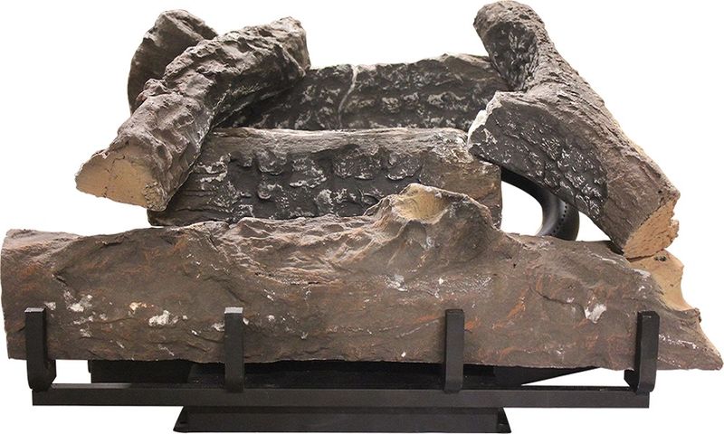 Alva Log Fireplace Gas Heater 670mm Wide