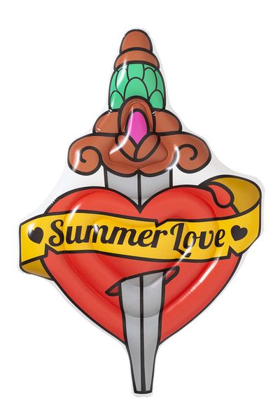 Bestway 1.98m x 1.37m Summer Love Tattoo Pool Float