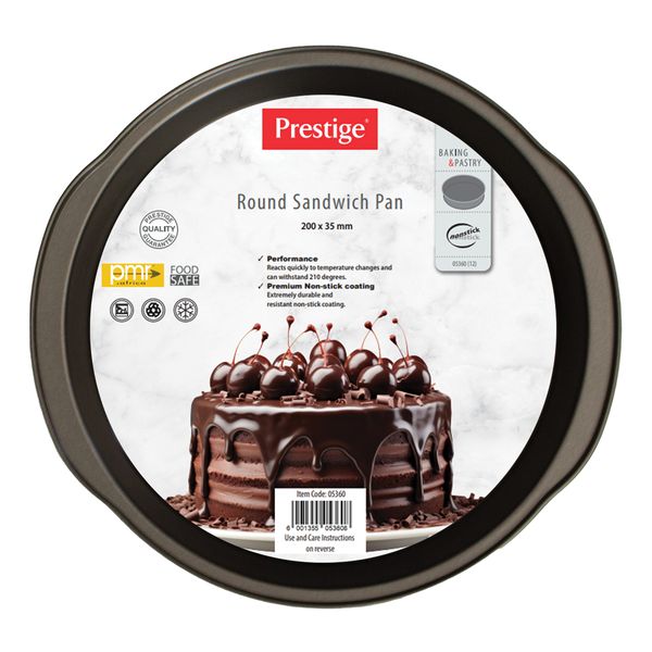 Prestige - Round Sandwich Cake Pan - Black