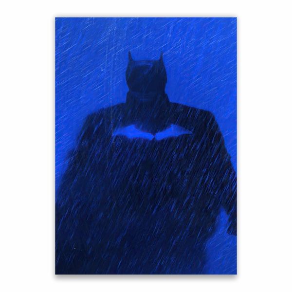 Batman In The Rain Poster - A1