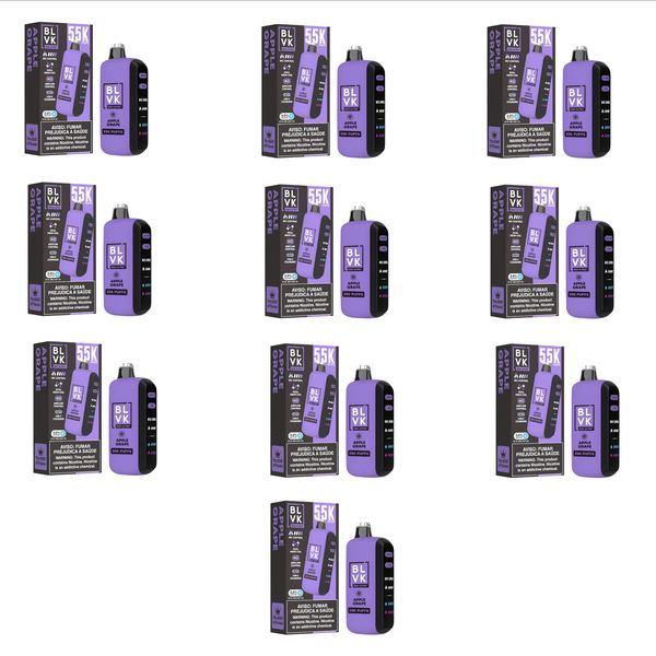 BLVK Ultra 55k Disposable Vape - Apple Grape (Pack of 10)