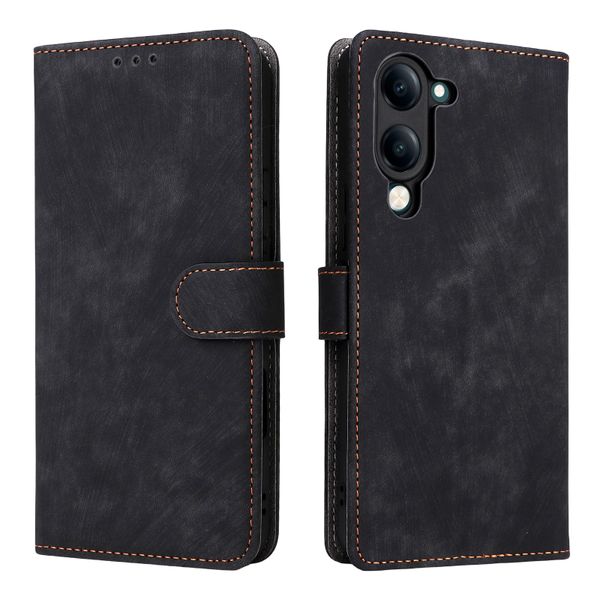 Leather Flip Cover for Vivo Y04 4G/Y29s 4G with [RFID Blocking] Flip Cases