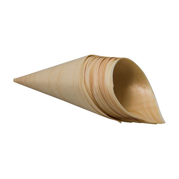 Regent Wooden Disposable Cones 20 Pieces (180Mmx130Mm)