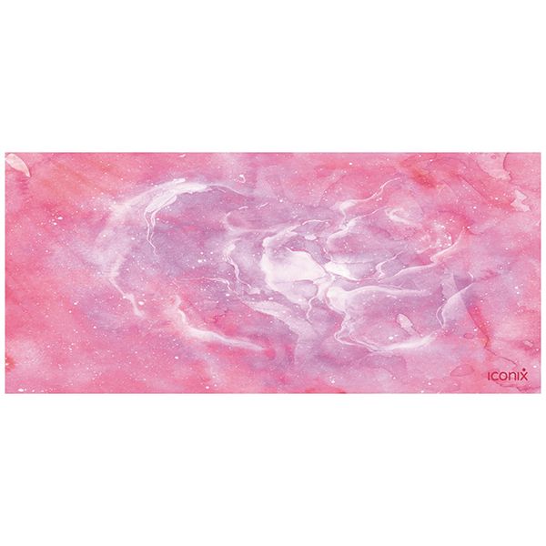 Iconix Pink &amp; Gold Full Desk XL Coverage Gaming and Office Mouse Pad