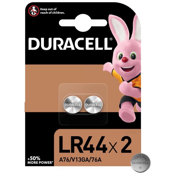 Duracell Specialty LR44 Alkaline Button Battery 1.5V (76A / A76) - 2 Pack