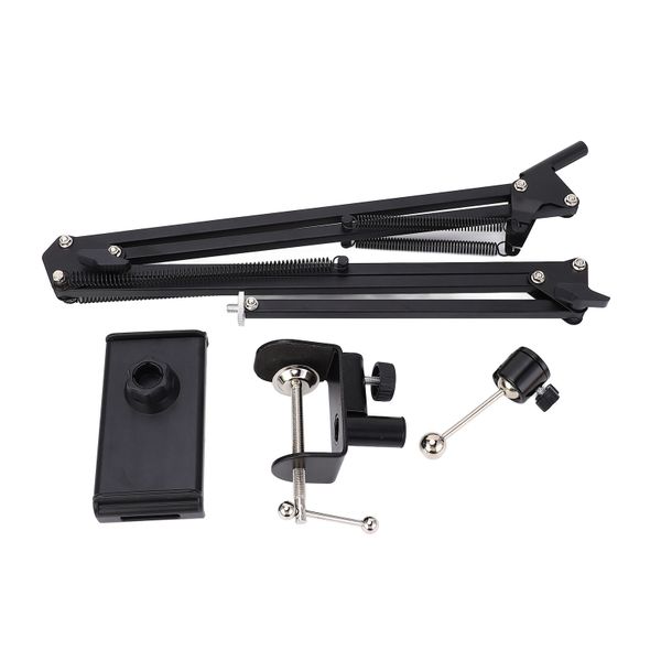Phone Holder 360 Degree Rotation 3 Sections Stretchable Tablet Bed Holder