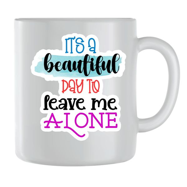 Alone Coffee Mugs for Men Women Funny Sarcastic Saying Graphic Cup Gift 215