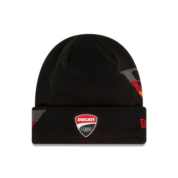 New Era Ducati Motor Logo Gradient Side Black Cuff Knit Beanie