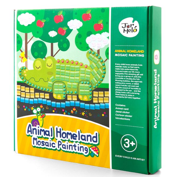 Jar Meló - Mosaic Sticker Art Kit - Animal Craft Set