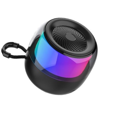 ZQS-L01 Portable Speakers Bluetooth RGB Light Wireless,Loudspeaker - Black Image