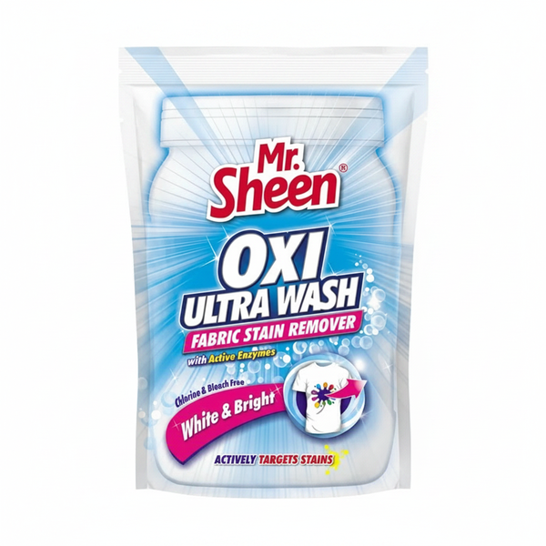 Mr Sheen Oxi Ultra Wash 520g - Brightening Washing Powder for Whites