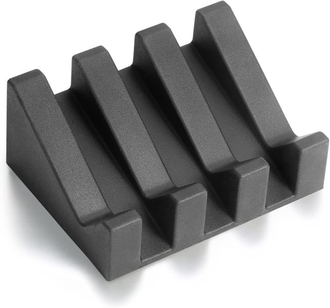 Volamor- Pack of 2 Soap Holder Silicone Self Draining Soap Dish - Black