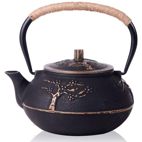 Stainless Steel Iron Kettle with Plum Plunger 30 oz (900 ml) | Kettles