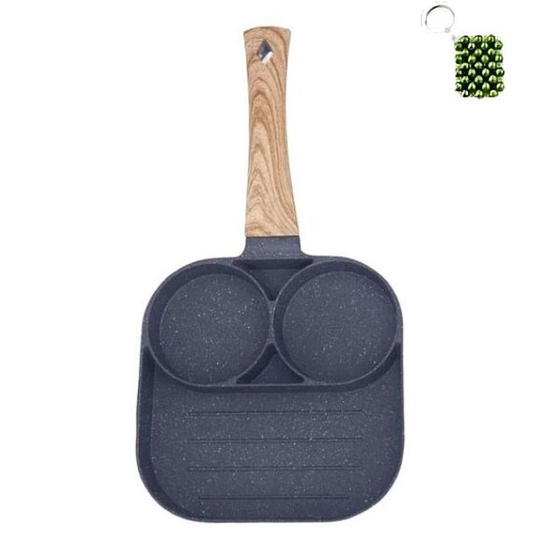 Aluminum 2-Hole Crepe Non-Stick Frying Pan And A Keyholder