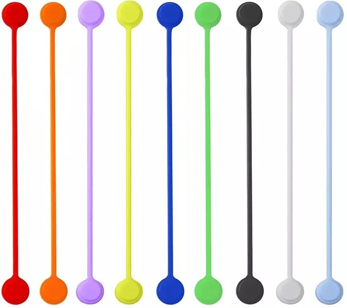 Reusable Silicone Magnetic Cable Ties(Pack of 9)