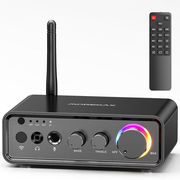 Amplifier Stereo Receiver, Mini Amplifier 2 Channels 100W x2 HiFi Class D