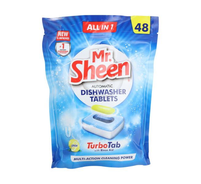 Mr Sheen Dishwashing Tablets Lemon (1 x 48's)