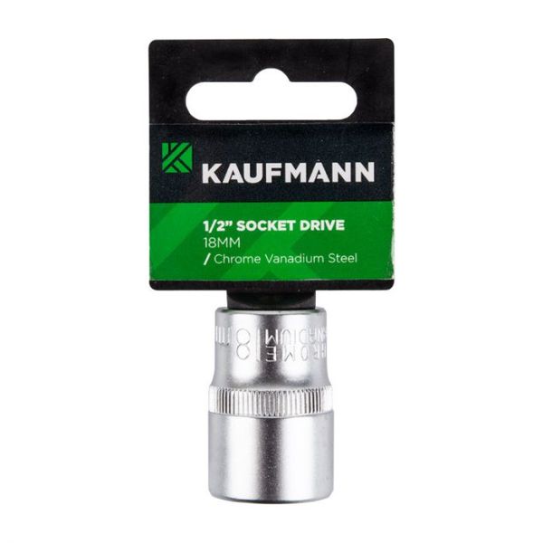 Kaufmann - Socket 1/2" Drive 18mm - 4 Pack