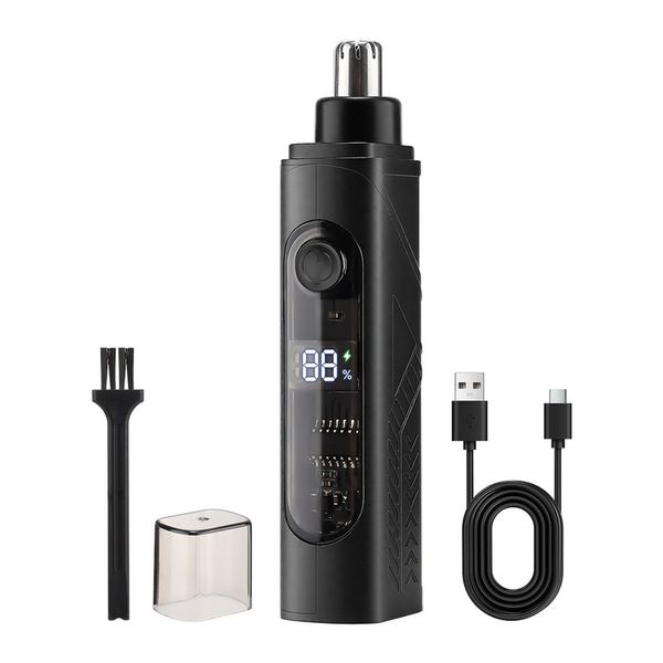 Rechargeable Electric Nose Hair Trimmer - Painless &amp; Washable