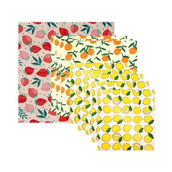 9 Pieces Reusable Beeswax Wrap Eco-Friendly Beeswax Wraps Paper For Food