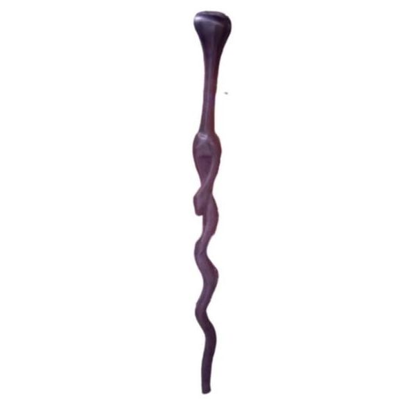 Handcrafted African Wavy Wooden Knobkerrie Stick