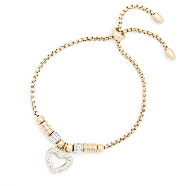 Cazabella Stainless Steel Rose Gold Bracelet