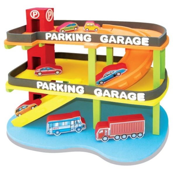 3D DIY Parking Garage Playset - Kids Interactive Car Toy