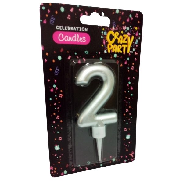 SourceDirect - Birthday Candle / Large Foil Birthday Candle Number - 2