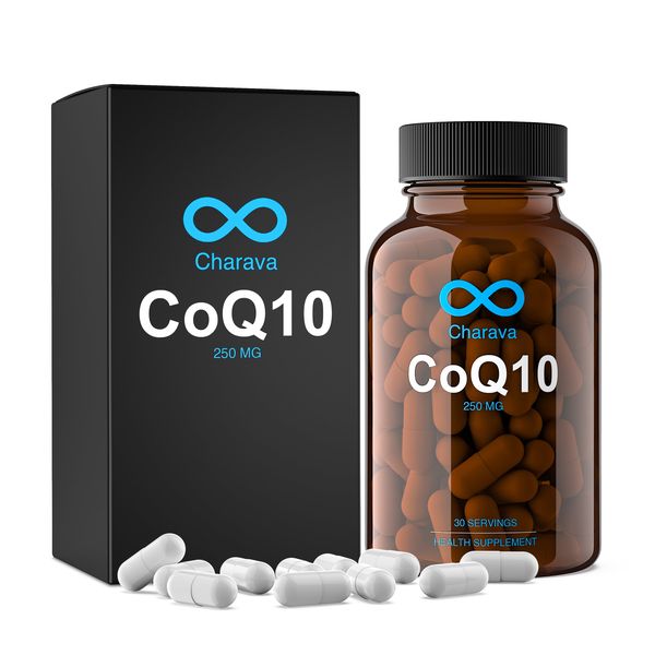 Charava - CoQ10 250mg Ubiquinone Coenzyme Q10 Capsules