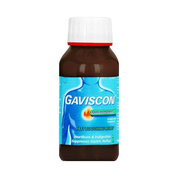 Gaviscon 150ml, Acid Reflux, Heartburn Medication, Liquid Peppermint