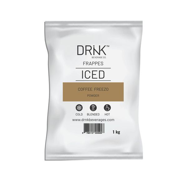 DRNK Coffee Freezo - 1kg- Rich Cocoa Coffee Frappe for Hot &amp; Cold Beverages