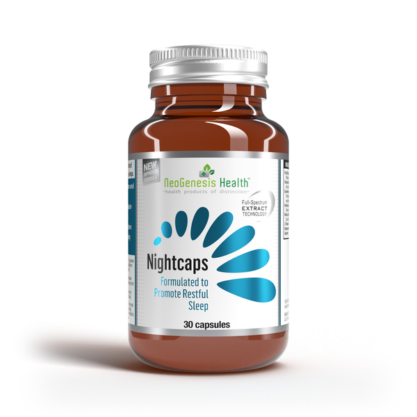 Nightcaps 30 Capsules | Natural Nighttime Formula |Relax, Restore, Recharge