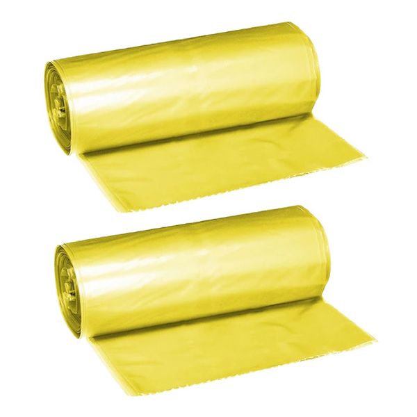 56X66Cm - 125 Liners - Yellow - 2 Pack image