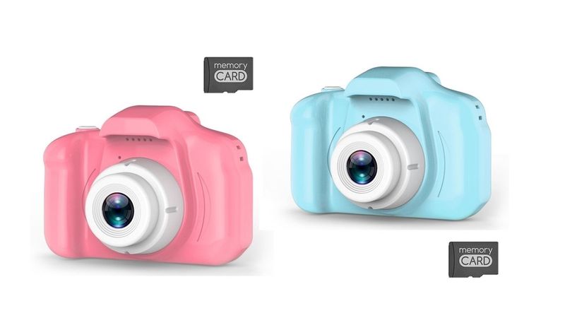 Kids Mini Portable Digital Camera Plus SD Card - Set of 2