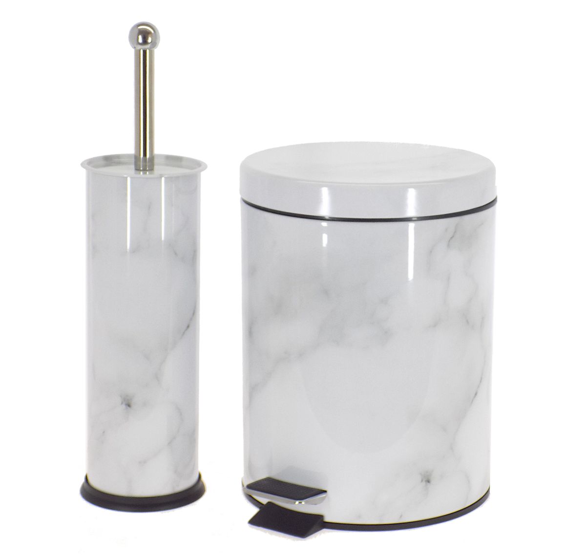 Elegant Marble Design 5 Litre Dustbin and Toilet Brush - Combo | Shop Today. Get it Tomorrow ...