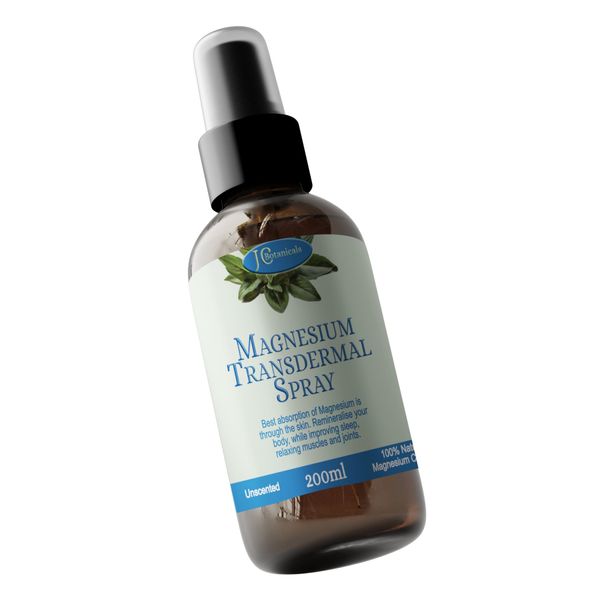 Magnesium Transdermal Spray Supplement 200ml by JC Botanicals
