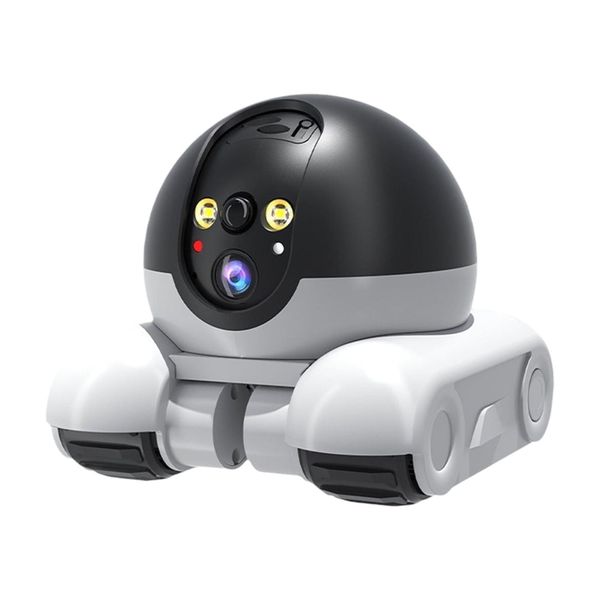 2MP Dual Lens Wifi APP Movable Pet Cat Action Robot Smart IP Camera