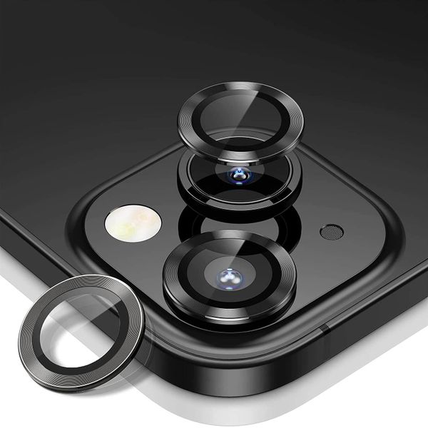 Metal Ring Camera Lens Tempered Glass Protector iPhone 16 Pro Max