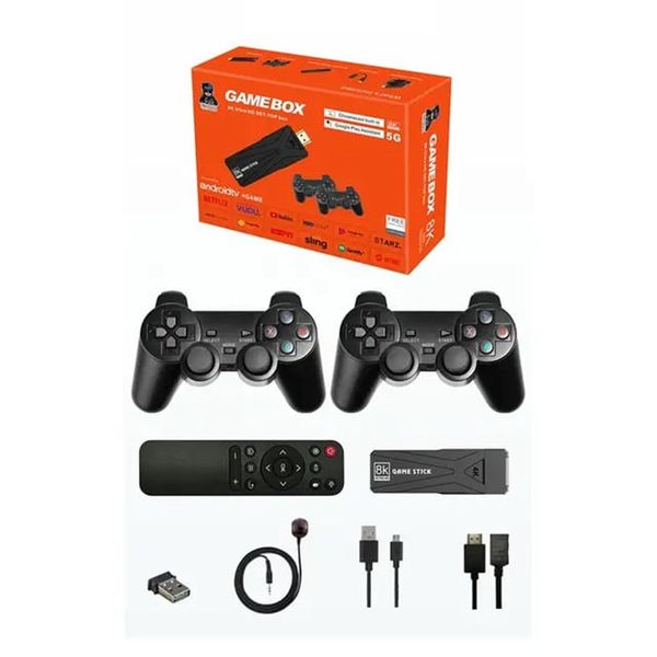 2in1 Android TV Stick and Game Stick Classic Games PS1 PSP GB GBA