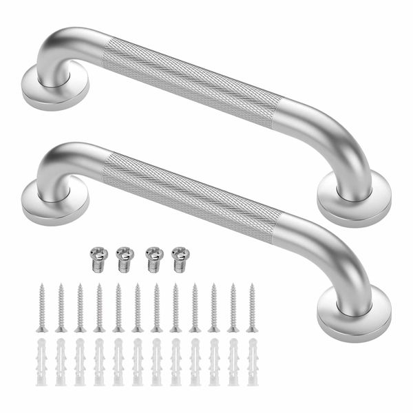 2 Pack Grab Bars for Bathtubs, Anti Slip Shower Grab Bars(12 Inch)