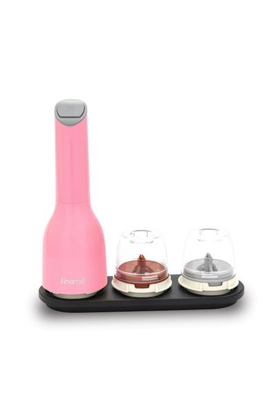 FinaMill Battery Operated Spice Grinder With Two Pro Plus Pods - Pink