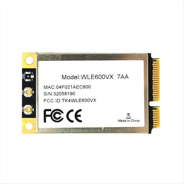 Wle600Vx Dual Band 2 4Ghz 5Ghz 802 11Ac/Abgn Mini Pci Express Card