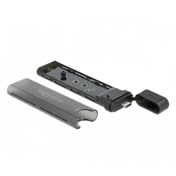 Delock External USB Type-C™ Combo Enclosure for M.2 NVMe PCIe or SATA SSD
