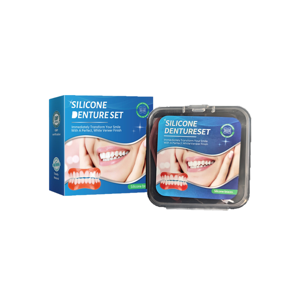 Denture Silicone Kit Upper &amp; Lower Teeth Set Oral care