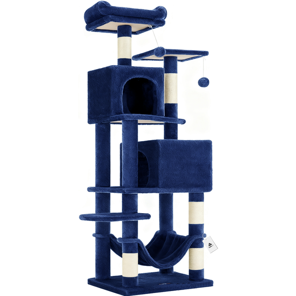 Topika Cat Tree Tower w/ Scratching Posts, Tall Tower Play House for Cats