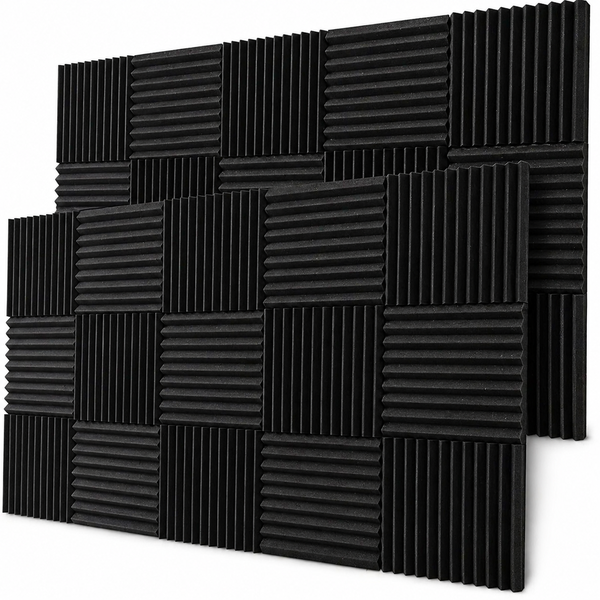 Foamagic 52pcs Soundproof Wall Panels - 2.5cm Acoustic Foam Tiles