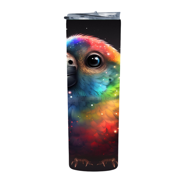 Fantasy Parrot Full Body 20 Oz Straight Skinny Tumbler 210