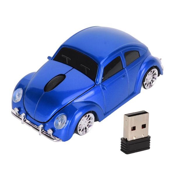 Wireless Mouse Office Car-Shaped Blue 1600DPI
